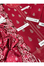 Women’s Premium Air-Jet Dhanak 3PC Embroidered Suit