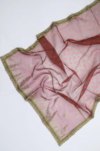 UNSTITCHED 3-PIECE LUXURY ORGANZA SUIT