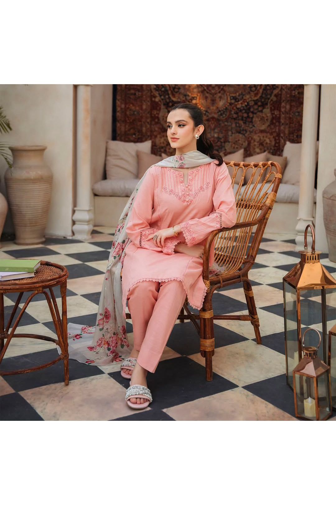 Winter Collection 2025 - Premium Dhanak 3PC Embroidered Suit