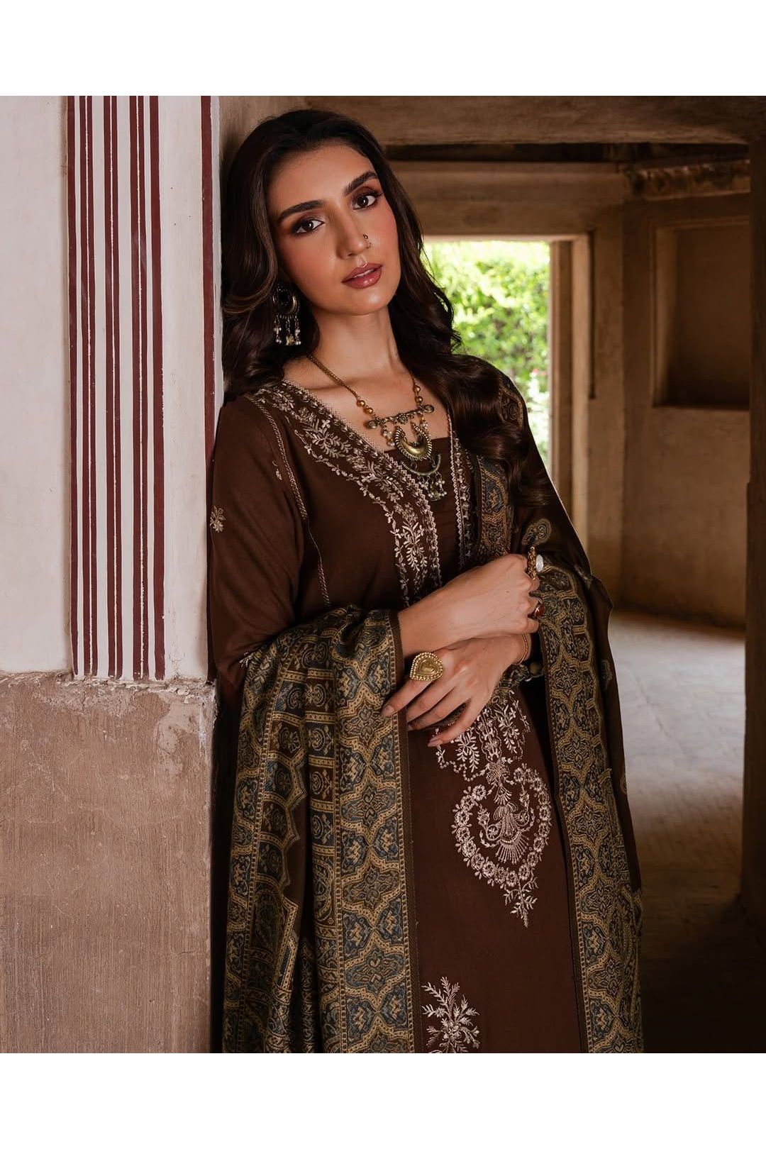 3PC Embroidered Suit